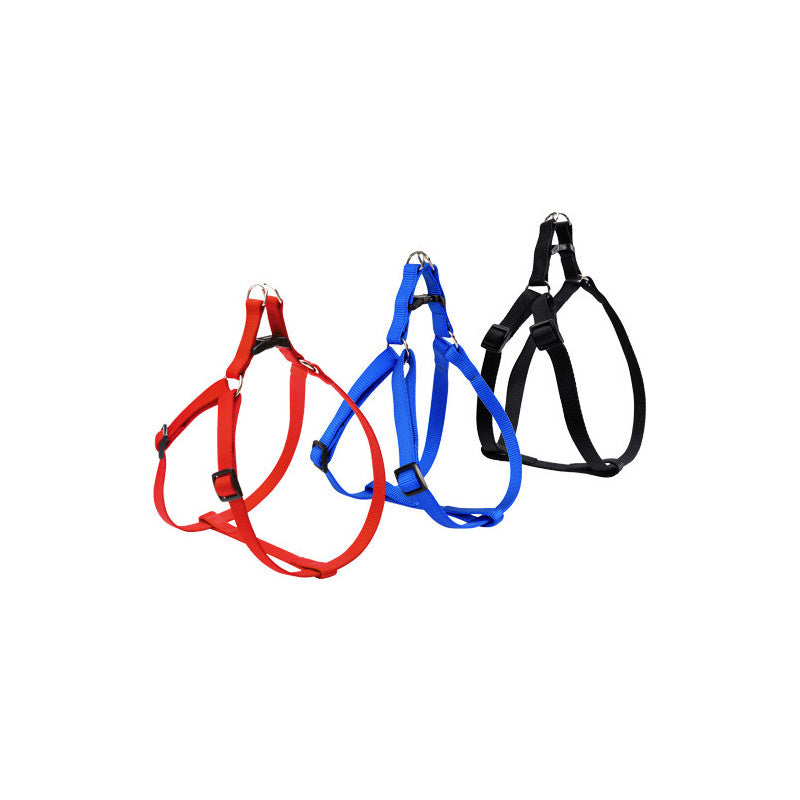 Pettorina Camon Flash rossa mm 18 – Nylon resistente – Doppia regolazione per cani medi