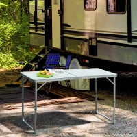 Tavolo Da Campeggio Picnic Pieghevole Portatile 120 x 60 x 54/70 cm