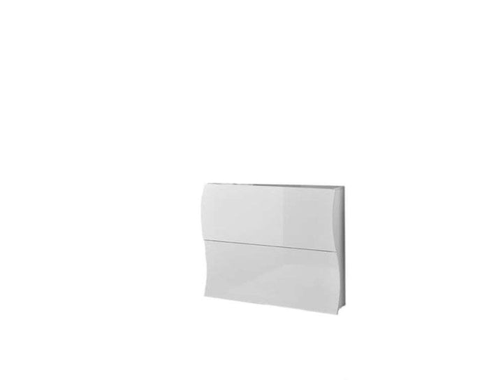 Scarpiera 2 ante L 101 x H 81.5 x P 26.6 cm 16 paia, colore bianco