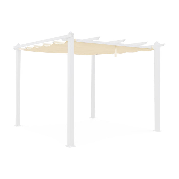Telone per pergola condate  in poliestere  3x3 m, ecrù