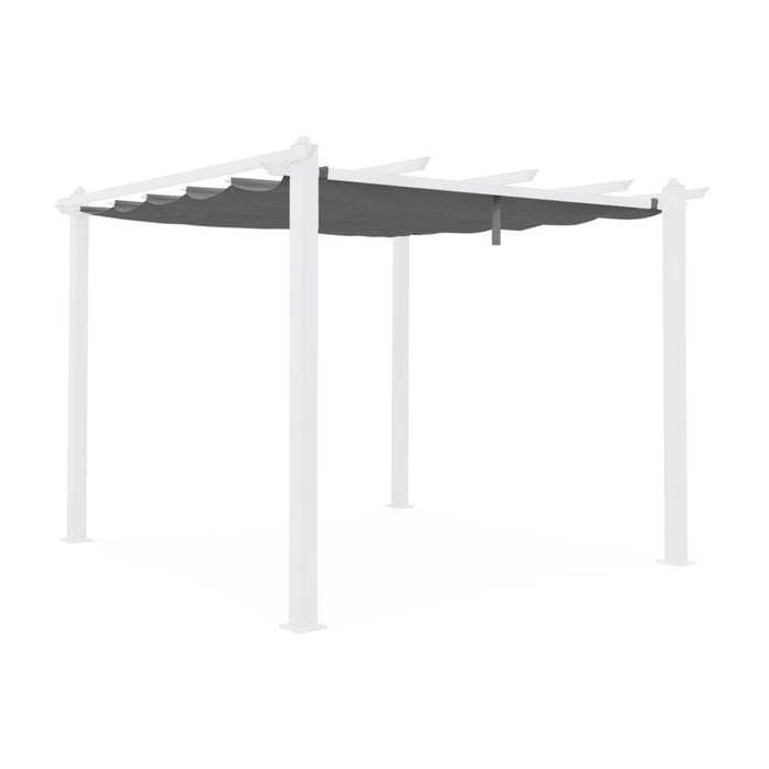 Telone per pergola condate  in poliestere  3x3 m, grigio