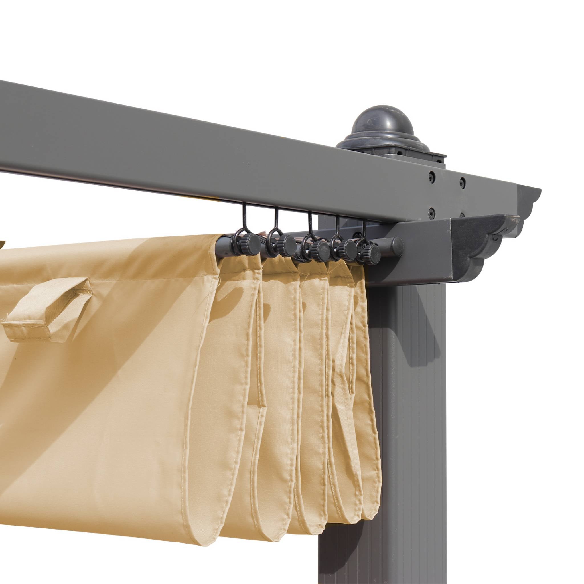 Telone per pergola condate  in poliestere  3x4 m, beige