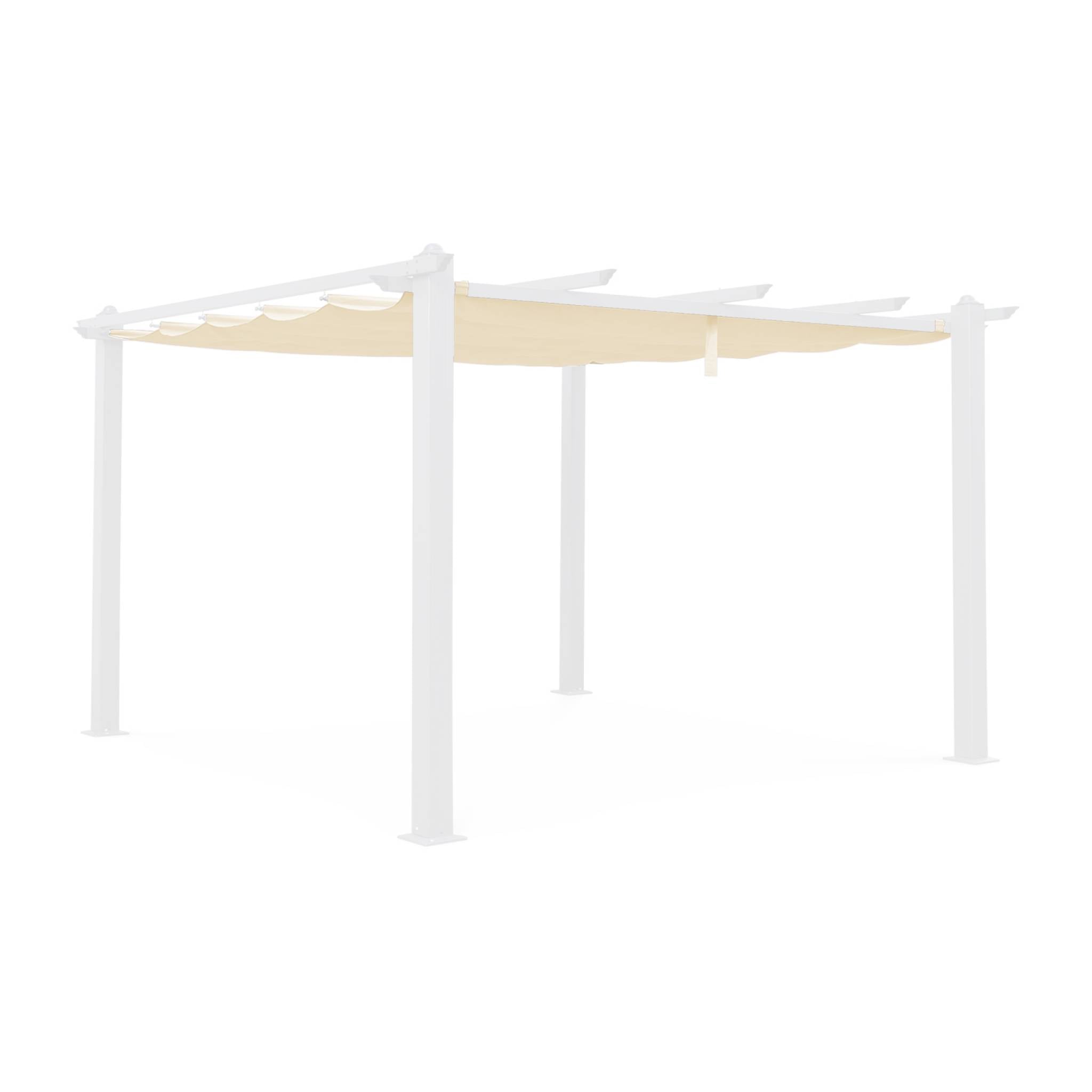 Telone per pergola condate  in poliestere  3x4 m, ecrù