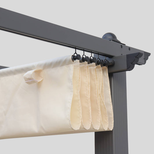 Telone per pergola condate  in poliestere  3x4 m, ecrù