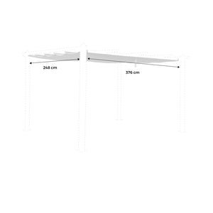 Telone per pergola condate  in poliestere  3x4 m, ecrù