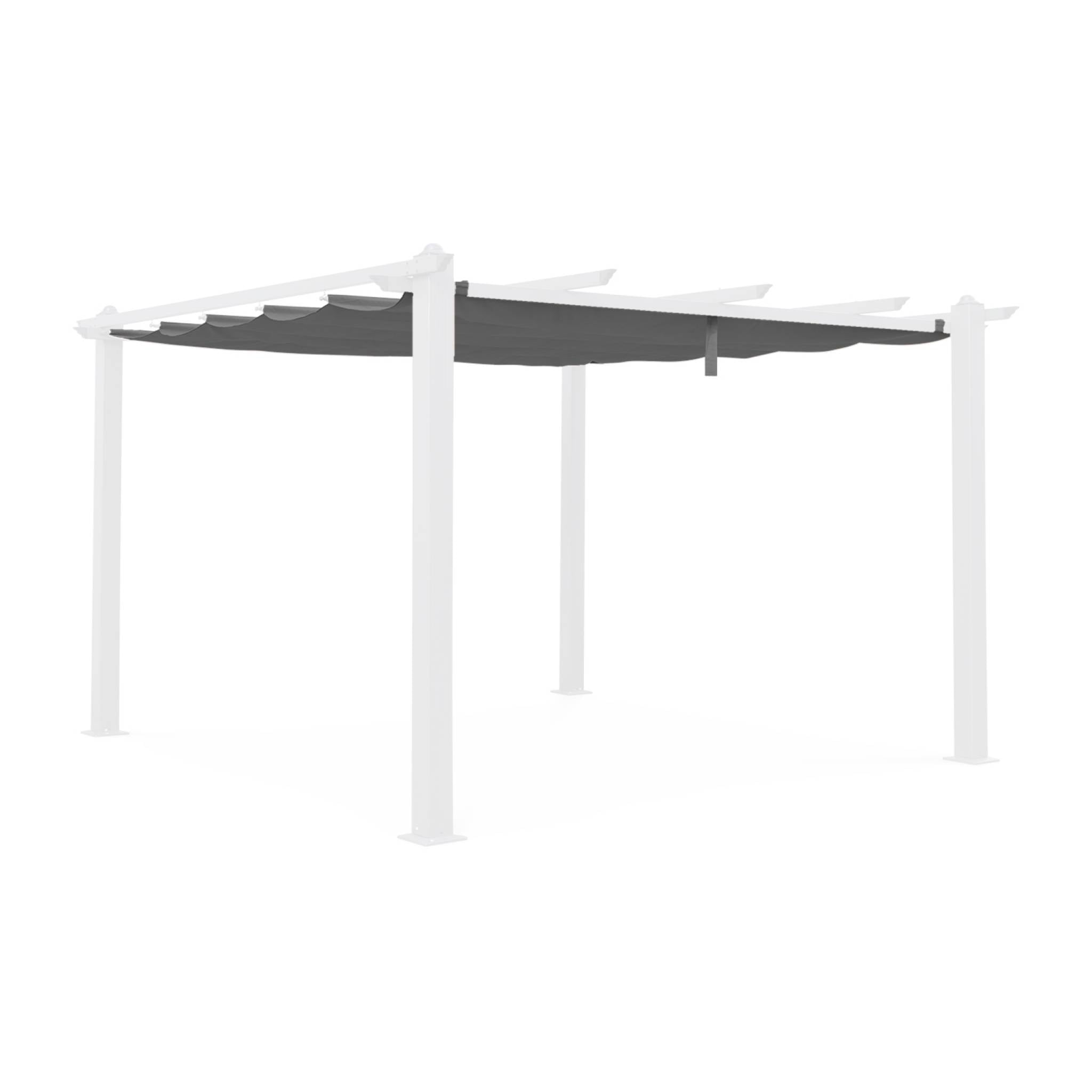 Telone per pergola condate  in poliestere  3x4 m, grigio