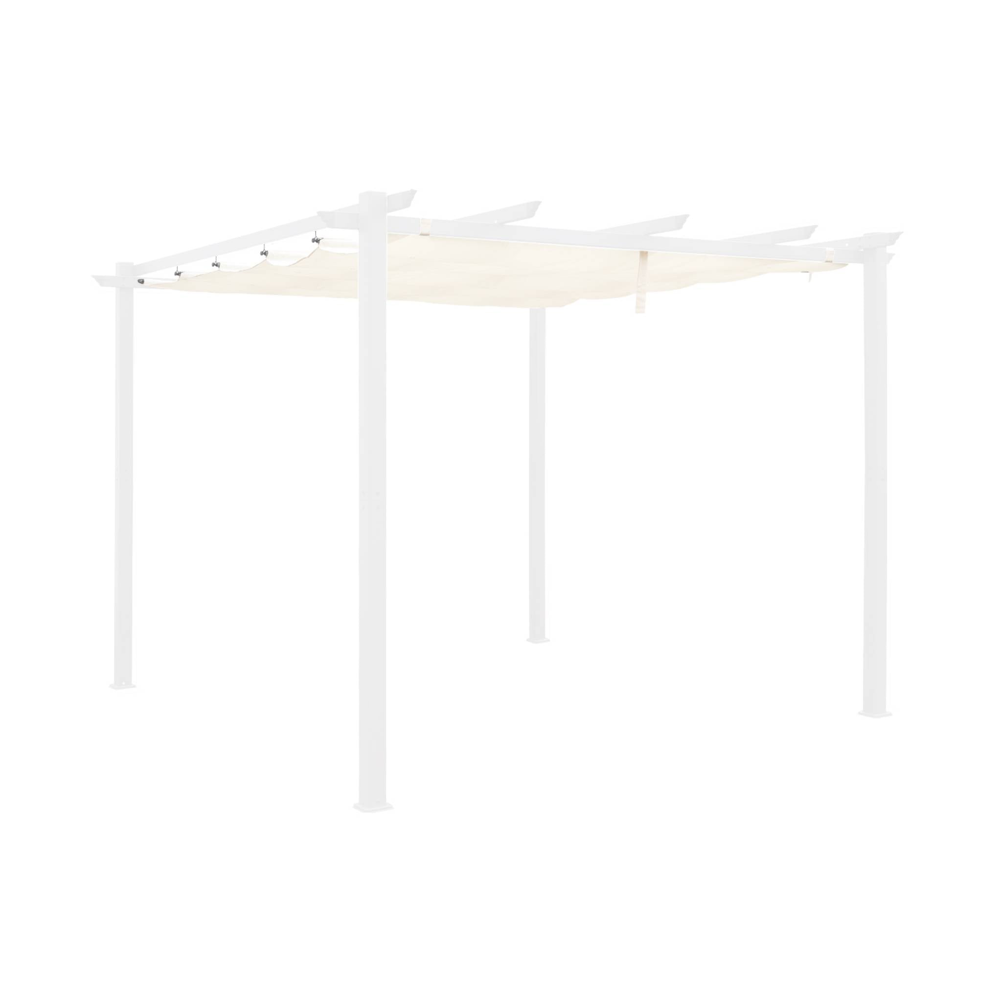 Copertura del tetto a pergola isla 3x3m, ecrù