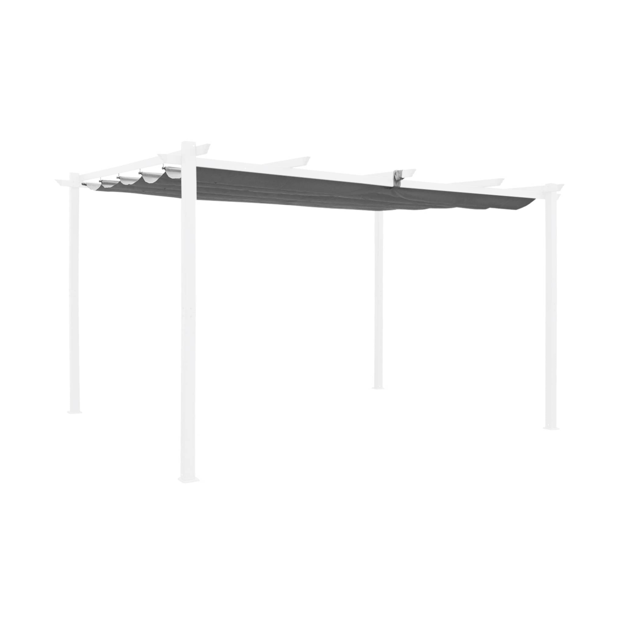 Copertura del tetto per pergola isla 3x4m, grigio