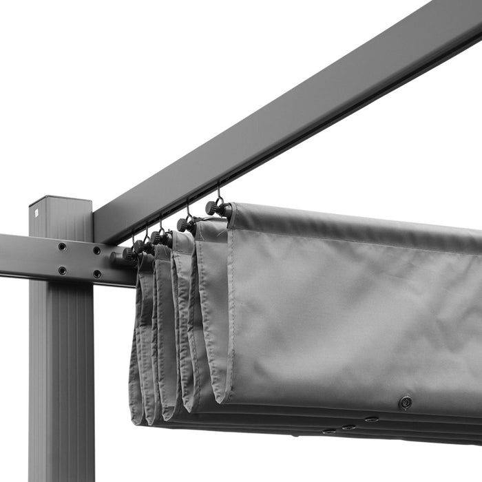 Copertura del tetto per pergola isla 3x4m, grigio