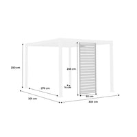 Persiana in alluminio da 100cm per pergola a lamelle triomphe,