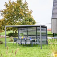 Persiana a lamelle orientabili 130cm per pergola triomphe, antracite