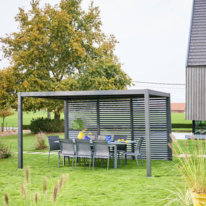 Persiana a lamelle orientabili 130cm per pergola triomphe, antracite