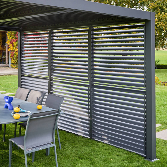Persiana a lamelle orientabili 130cm per pergola triomphe, antracite