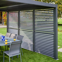 Persiana a lamelle orientabili 130cm per pergola triomphe, antracite