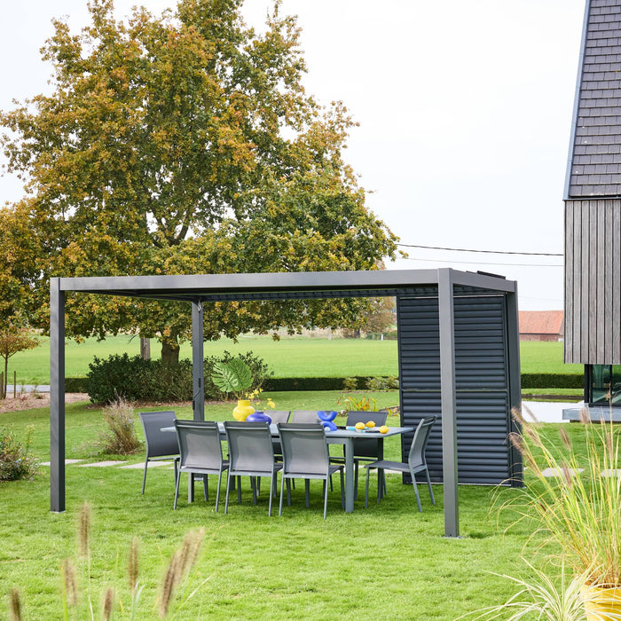 Persiana a lamelle orientabili 130cm per pergola triomphe, antracite