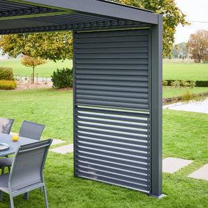 Persiana a lamelle orientabili 130cm per pergola triomphe, antracite