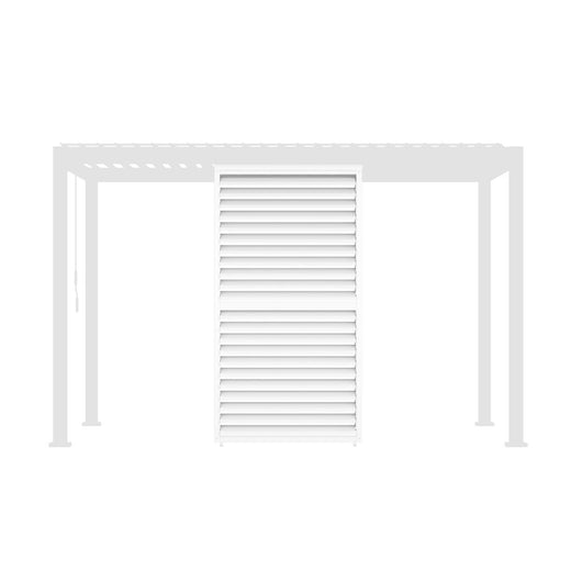 Persiana a lamelle orientabili 130cm per pergola triomphe, bianco
