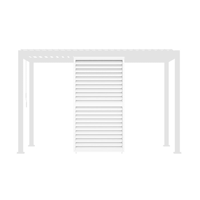 Persiana a lamelle orientabili 130cm per pergola triomphe, bianco
