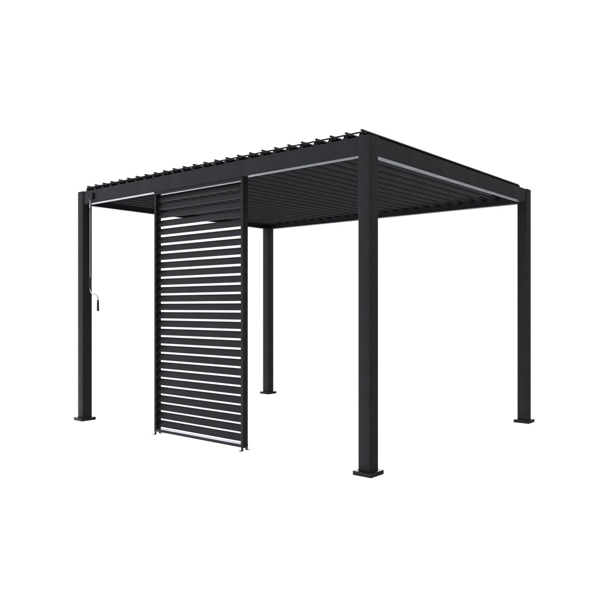 Persiana in alluminio da 130cm per pergola a lamelle triomphe,