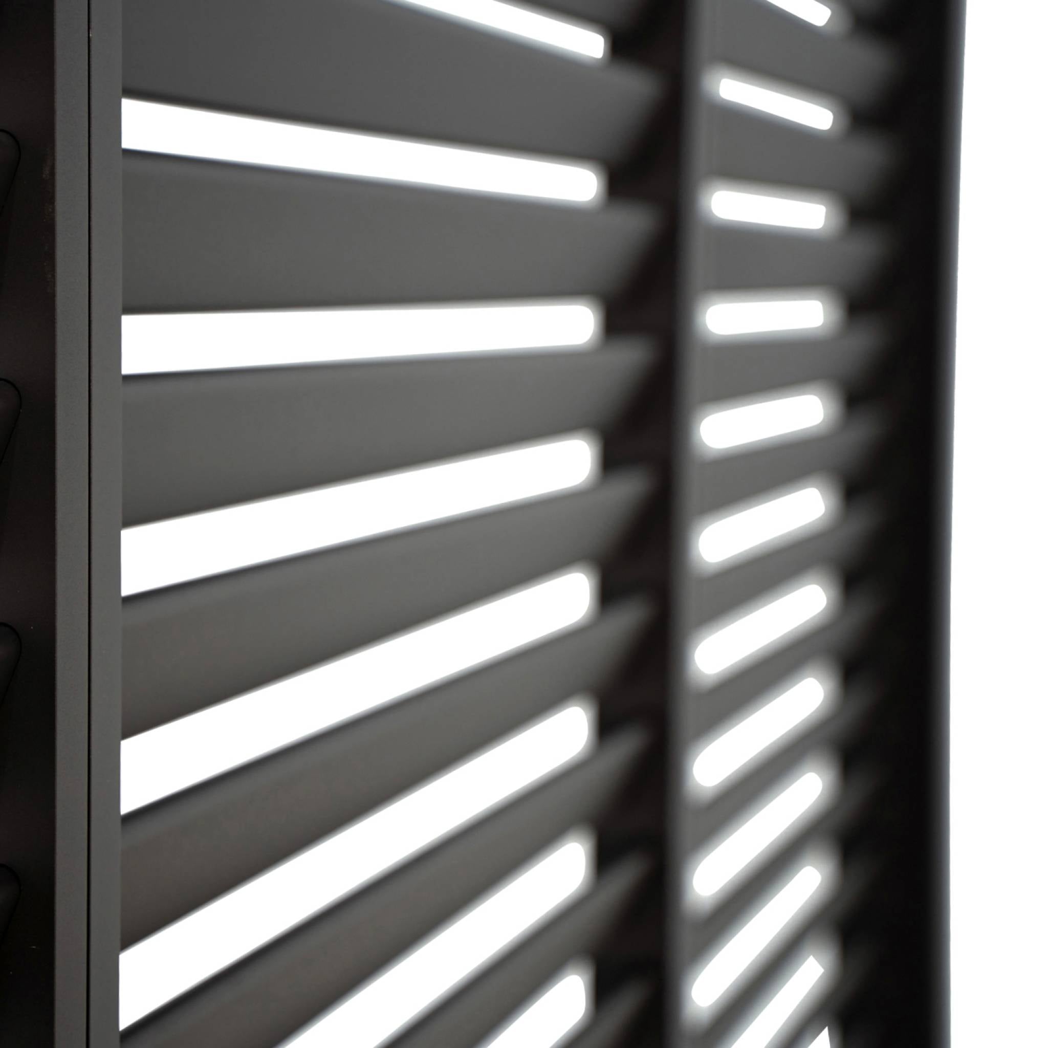 Persiana in alluminio da 130cm per pergola a lamelle triomphe,