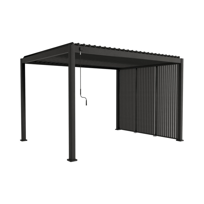 Persiana in alluminio da 130cm per pergola a lamelle triomphe,