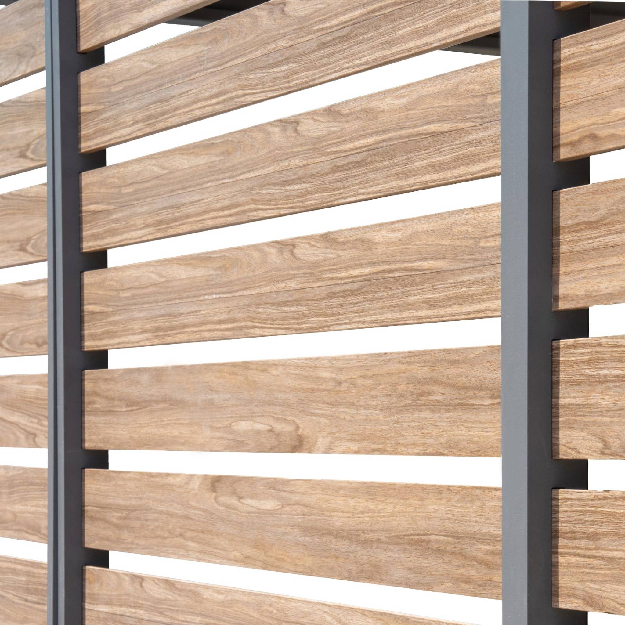 Persiana 130cm in alluminio effetto legno per pergola triomphe 3x4m,