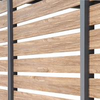 Persiana 130cm in alluminio effetto legno per pergola triomphe 3x4m,