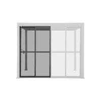 Porta scorrevole da 3 m per la pergola triomphe, antracite