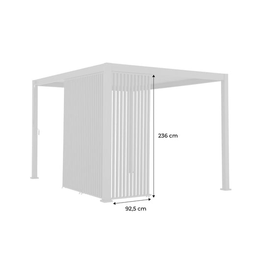 Triomphe persiana verticale in alluminio a lamelle 3m, antracite