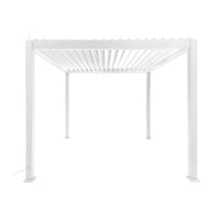 Pergola bioclimatica 3x3m elettrica in alluminio con illuminazione