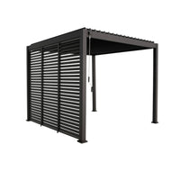 Pergola bioclimatica 3x3m in alluminio con lamelle orientabili v2 + 3