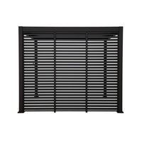 Pergola bioclimatica 3x3m in alluminio con lamelle orientabili v2 + 3