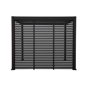 Pergola bioclimatica 3x3m in alluminio con lamelle orientabili v2 + 3