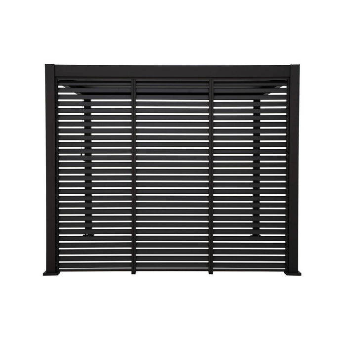 Pergola bioclimatica 3x3m in alluminio con lamelle orientabili v2 + 3