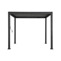 Pergola bioclimatica 3x3m in alluminio con lamelle orientabili v2 + 3