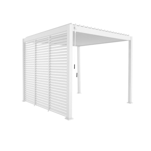 Pergola bioclimatica 3x3m in alluminio con lamelle orientabili v2 + 3