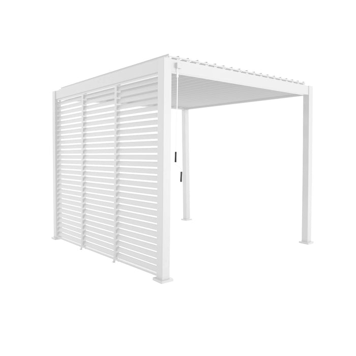 Pergola bioclimatica 3x3m in alluminio con lamelle orientabili v2 + 3