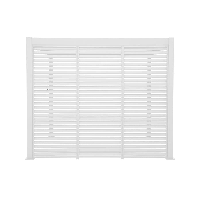 Pergola bioclimatica 3x3m in alluminio con lamelle orientabili v2 + 3