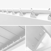 Pergola bioclimatica 3x3m in alluminio con lamelle orientabili v2 + 3