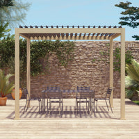 Pergola bioclimatica in alluminio con lamelle orientabili 3x3m v2