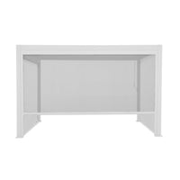 Pergola bioclimatica 3x4m in alluminio + 2 tende da 3m + 1 tenda da 4m