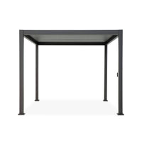 Pergola bioclimatica 3x4m in alluminio a lamelle orientabili,