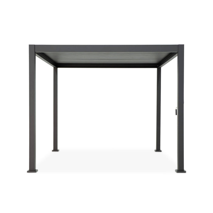 Pergola bioclimatica 3x4m in alluminio a lamelle orientabili,