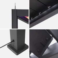 Pergola 3x4m elettrica in alluminio led + tende 4m, antracite