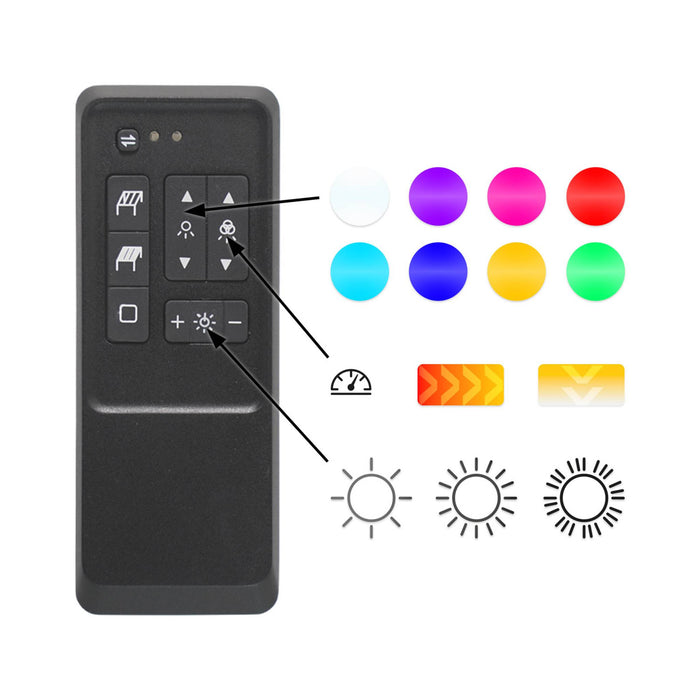 Pergola 3x4m elettrica in alluminio con illuminazione a led, antracite