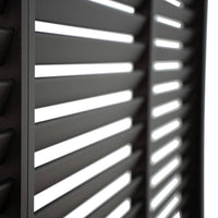 Pergola bioclimatica 3x4 in alluminio + 3 tende da 130cm, antracite