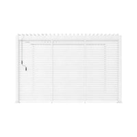 Pergola bioclimatica 3x4 in alluminio + 3 tende da 130cm, bianco