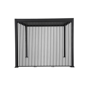 Pergola bioclimatica in alluminio 4x3m + 3 persiane verticali 100cm ,