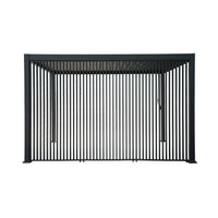 Pergola bioclimatica in alluminio 4x3m + 3 persiane verticali 130cm ,