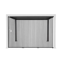 Set di 3 persiane verticali 1.3m per pergola bioclimatica, antracite